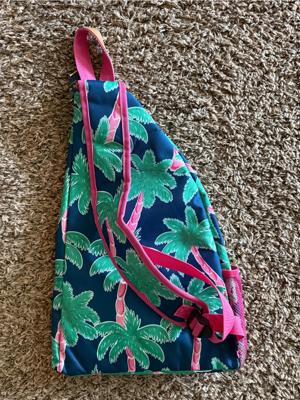 Simply Southern Tropical Palm Sling Backpack - Picture 2 of 4